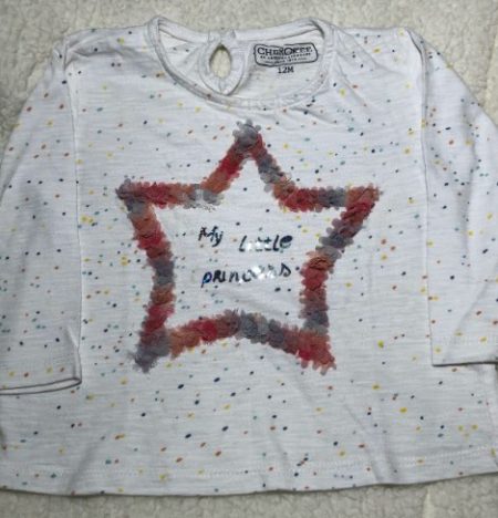 Polera manga larga estrella