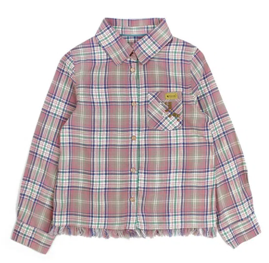 Blusa Escocesa Soul Kids Niña Rosa - Talla 4 Años