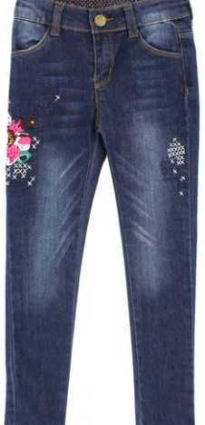 JEANS AZALEA KIDS NIÑA AZUL 4 AÑOS