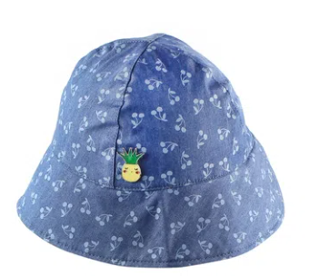 Gorro Carribean Kids Niña Azul 2 a 6 años Talla 4 a 6 Años